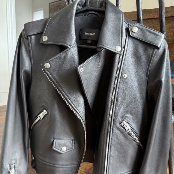 Mackage Leather Moto Jacket - Picture 1 of 6